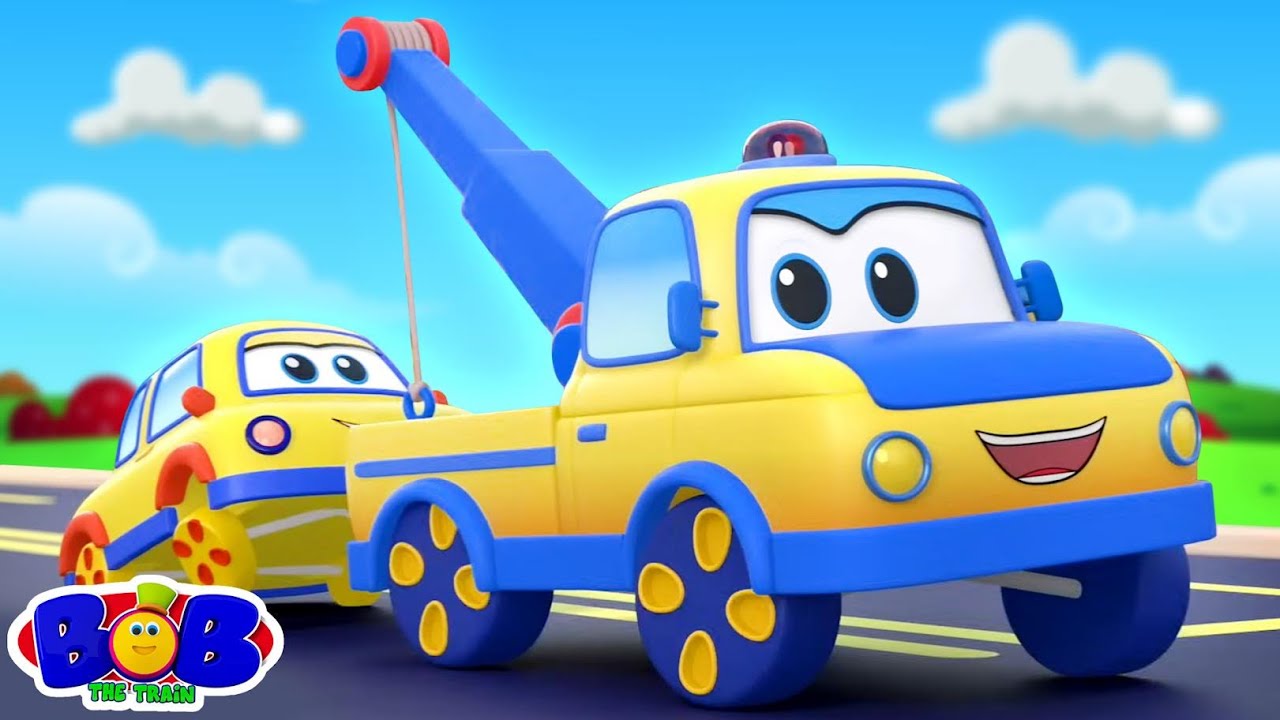 Wheels On The Tow Truck, Vehicle Song And Nursery Rhyme for Kids