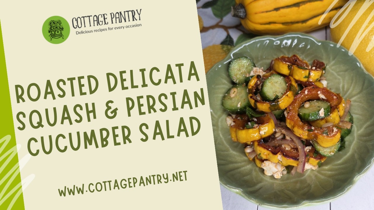 Roasted Delicata Squash & Persian Cucumber Salad