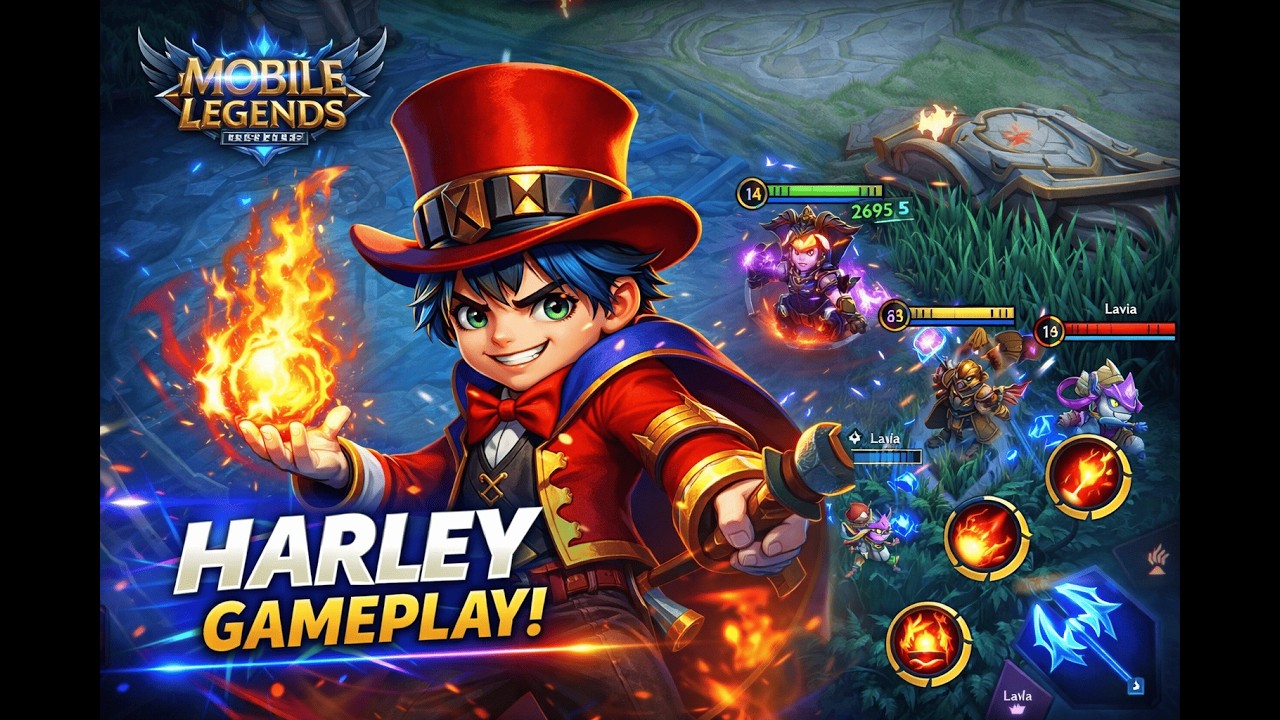 GAMEPLAY TIPIS TIPIS HARLEY | MOBILE LEGENDS