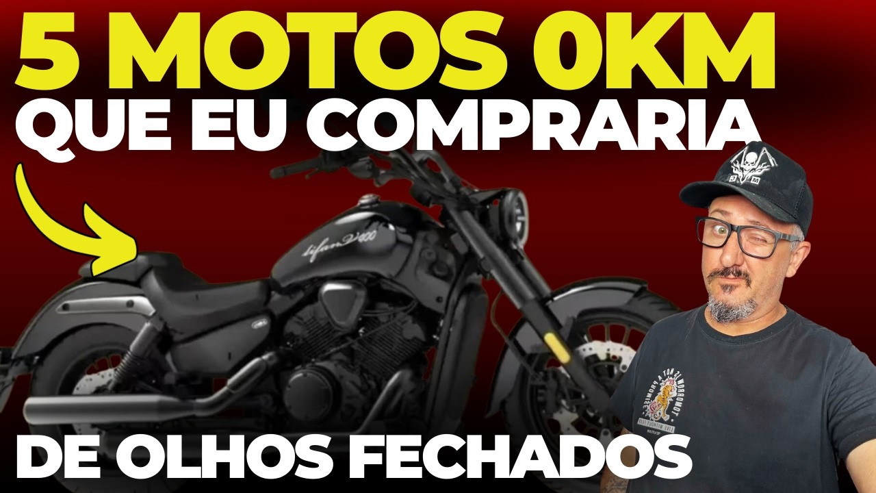 5 MOTOS 0km que EU COMPRARIA de olhos FECHADOS em 2026