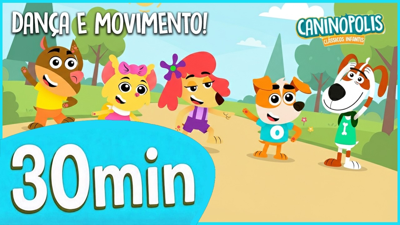 Dança e Movimento! Cabeça, Ombro, Joelho e Pé + Músicas de Ação 🤸 30 Minutos