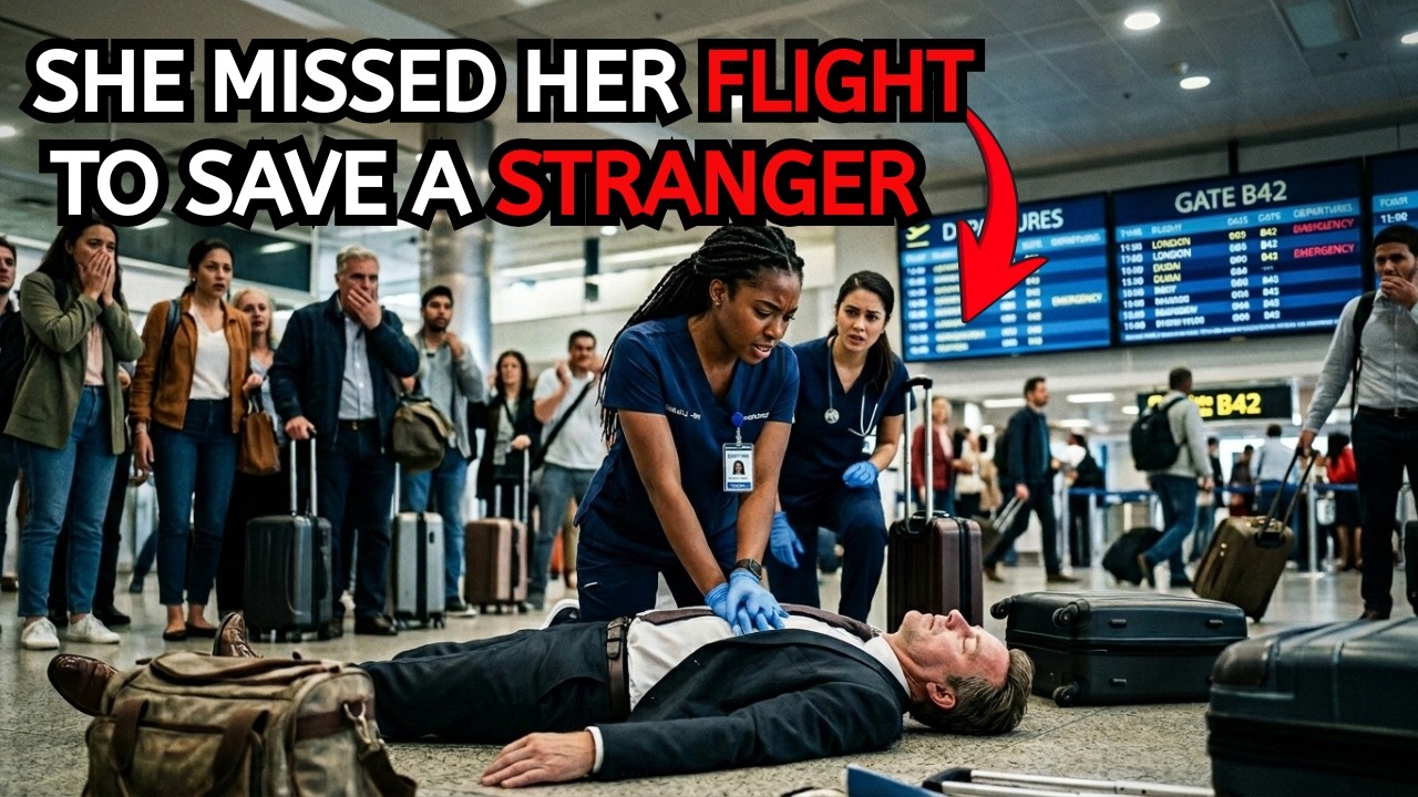 Nurse Missed Her Promotion Flight To Save A Dying Man At The Airport… She Had No Idea Who He Really