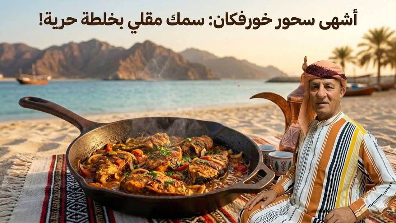 يوميات الشيف خالد حرية: ذكريات خورفكان ومفاجأة عيد الميلاد! 😂 | سحور سمك مقلي بالبهارات الغاوية 🐟