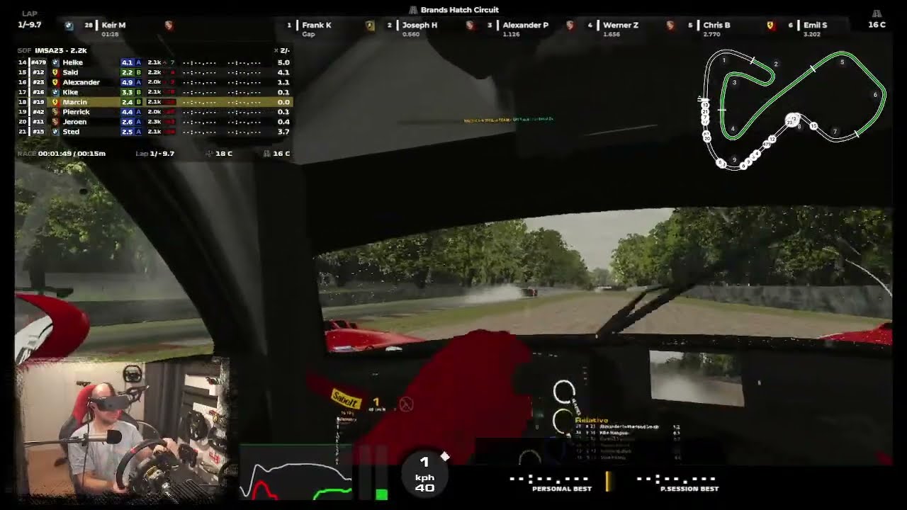 RookieDriver @ iRacing - rain in England