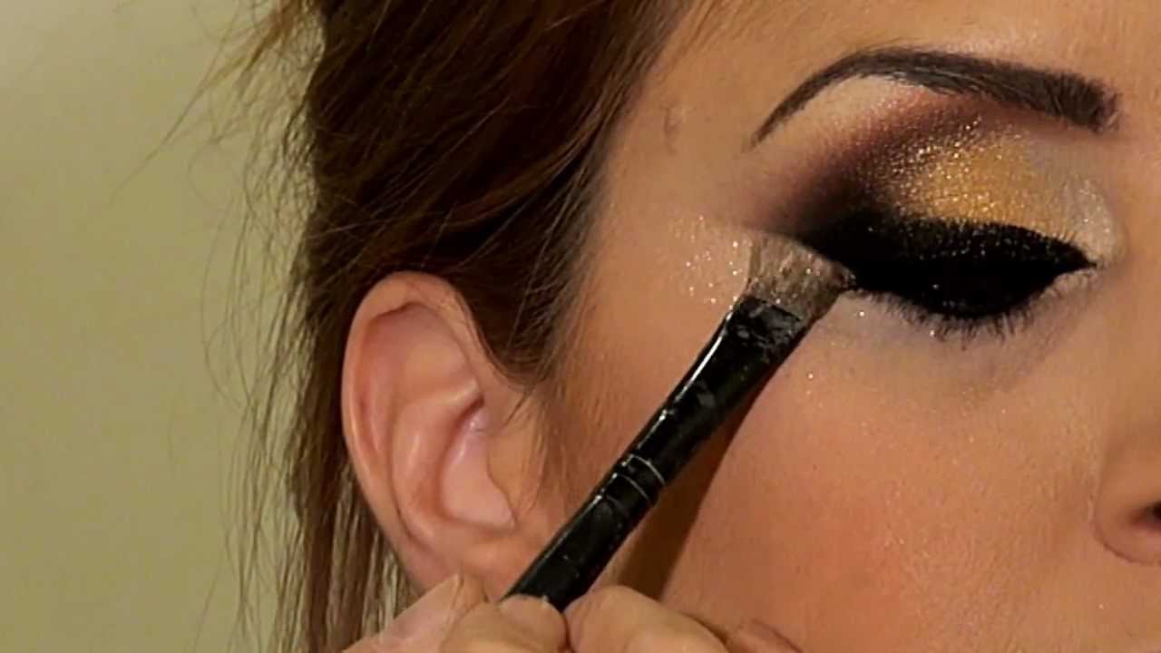 מריה מסלרסקי - איפור ערב Arabic Black & Gold Khaleeje makeup 2013