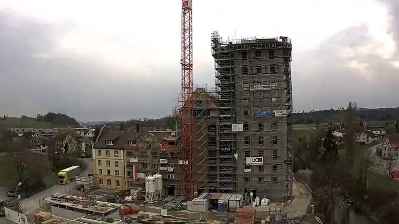Baustelle Mühle Matzingen Baucam Zeitraffer