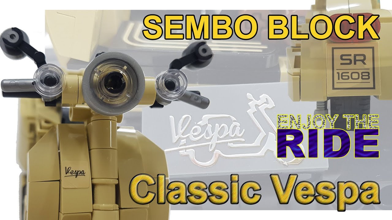 sembo block enjoy the ride classic vespa 701104