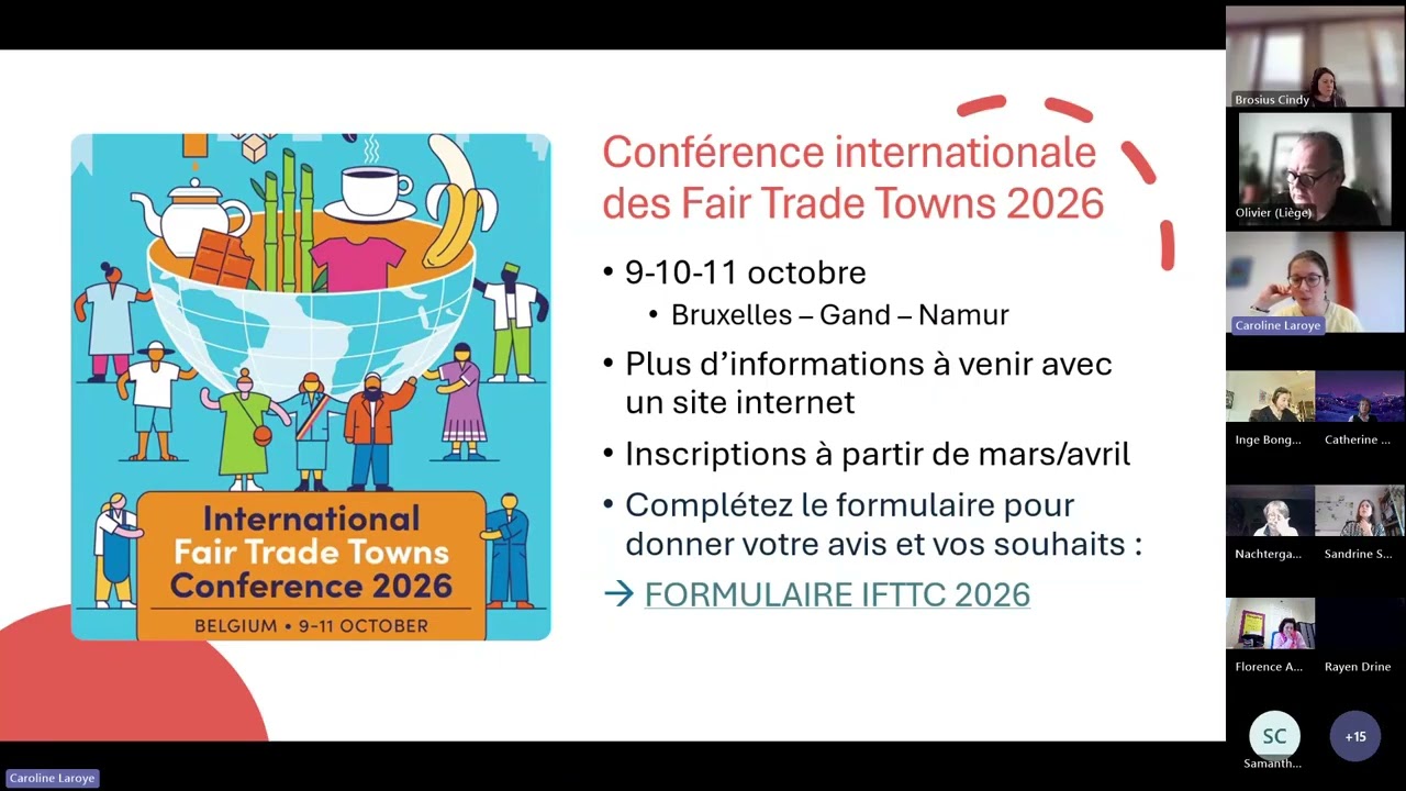 Lundi équitable des CDCE du 09-02-26 : Annonces et organisation de l’année 2026