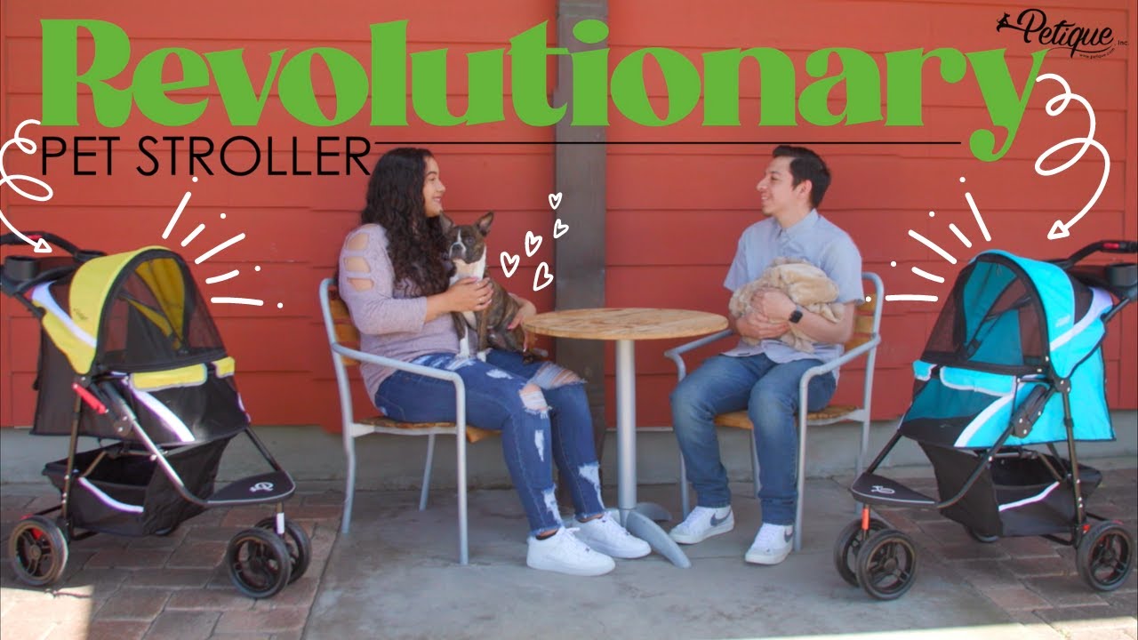 Petique's AMAZING NEW Revolutionary Pet Stroller - A Smooth, Stylish and Comfy Ride for Every Pet!