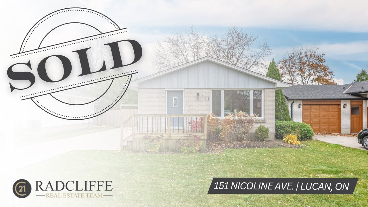 (SOLD) HOME FOR SALE in LUCAN, ON (151 Nicoline Ave, Lucan, ON)
