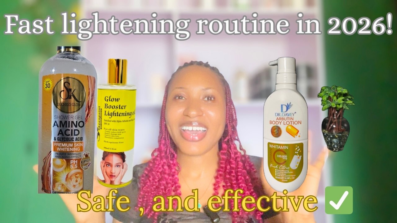 The best fast lightening skincare routine for 2026! ( results in 2 weeks ✅)