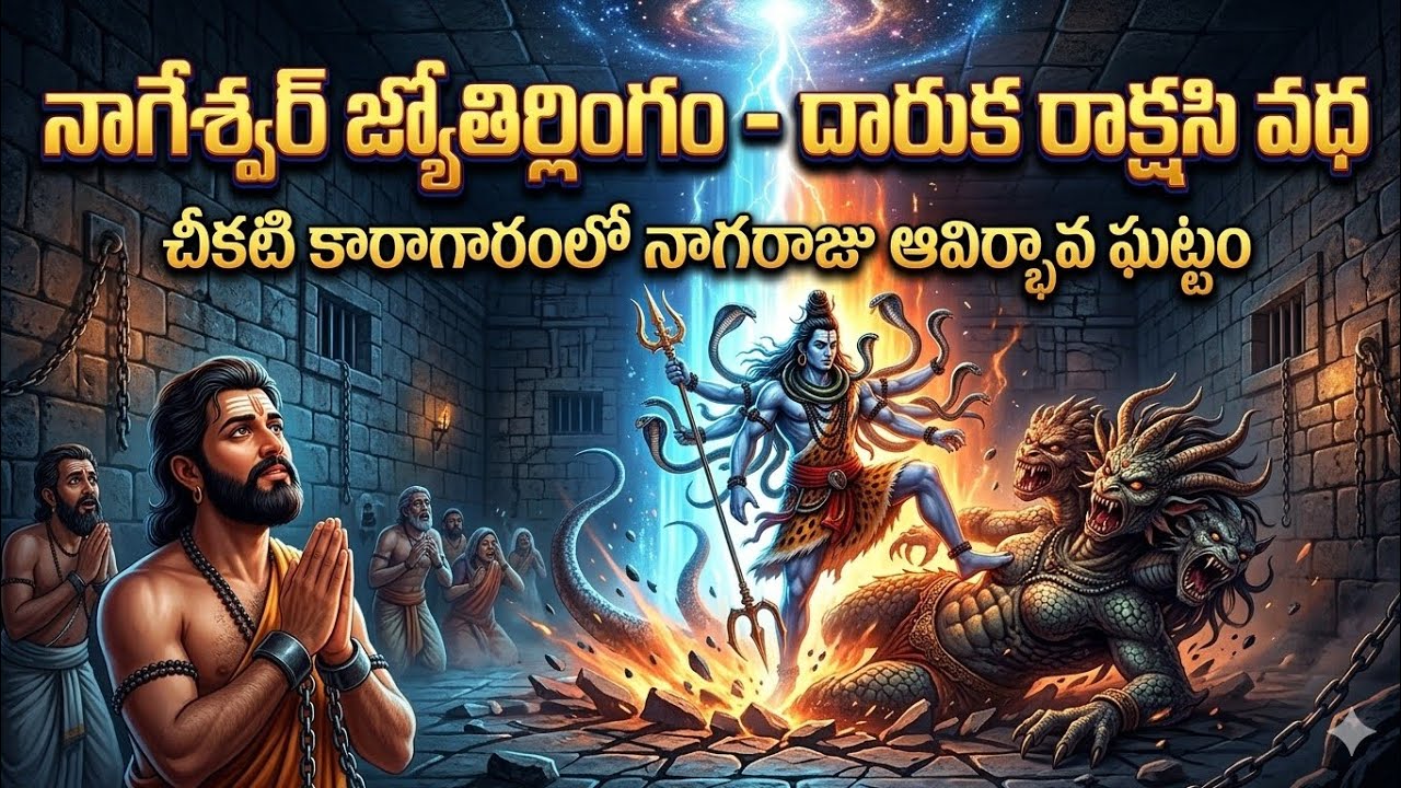 భక్తుడిని కాపాడటానికి జైలులో ప్రత్యక్షమైన శివుడు 🔱 | నాగేశ్వర్ జ్యోతిర్లింగం | Shiva Puranam Ep 30