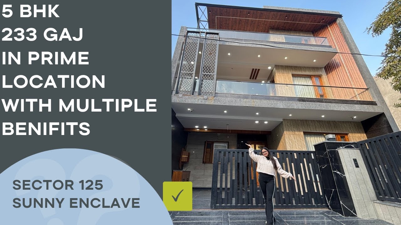 Inside a 233 Gaj Ultra Luxury Kothi in Sunny Enclave | 5 BHK Home Tour