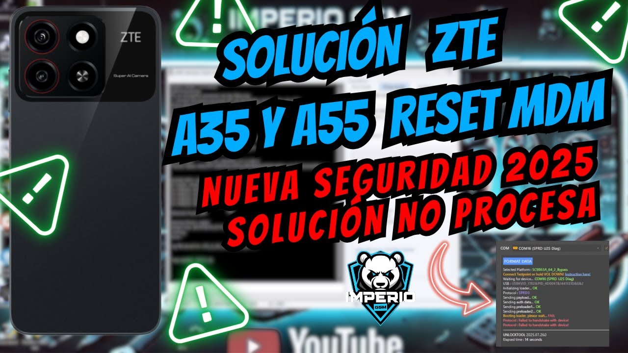 ✅ ZTE A35 M.D.M | Cómo Quitar M.D.M o Reset ZTE A35 y ZTE A55 Nueva seguridad 2025 solución error