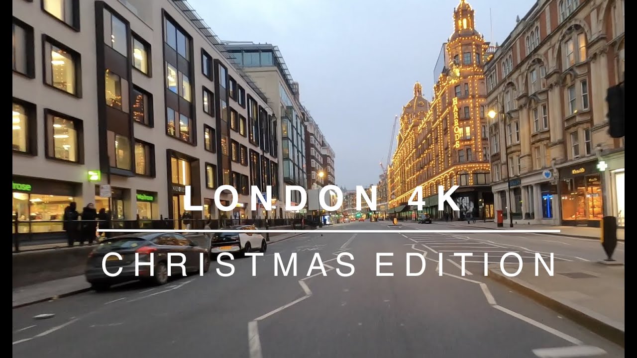 4K West London Car Drive - Christmas Edition
