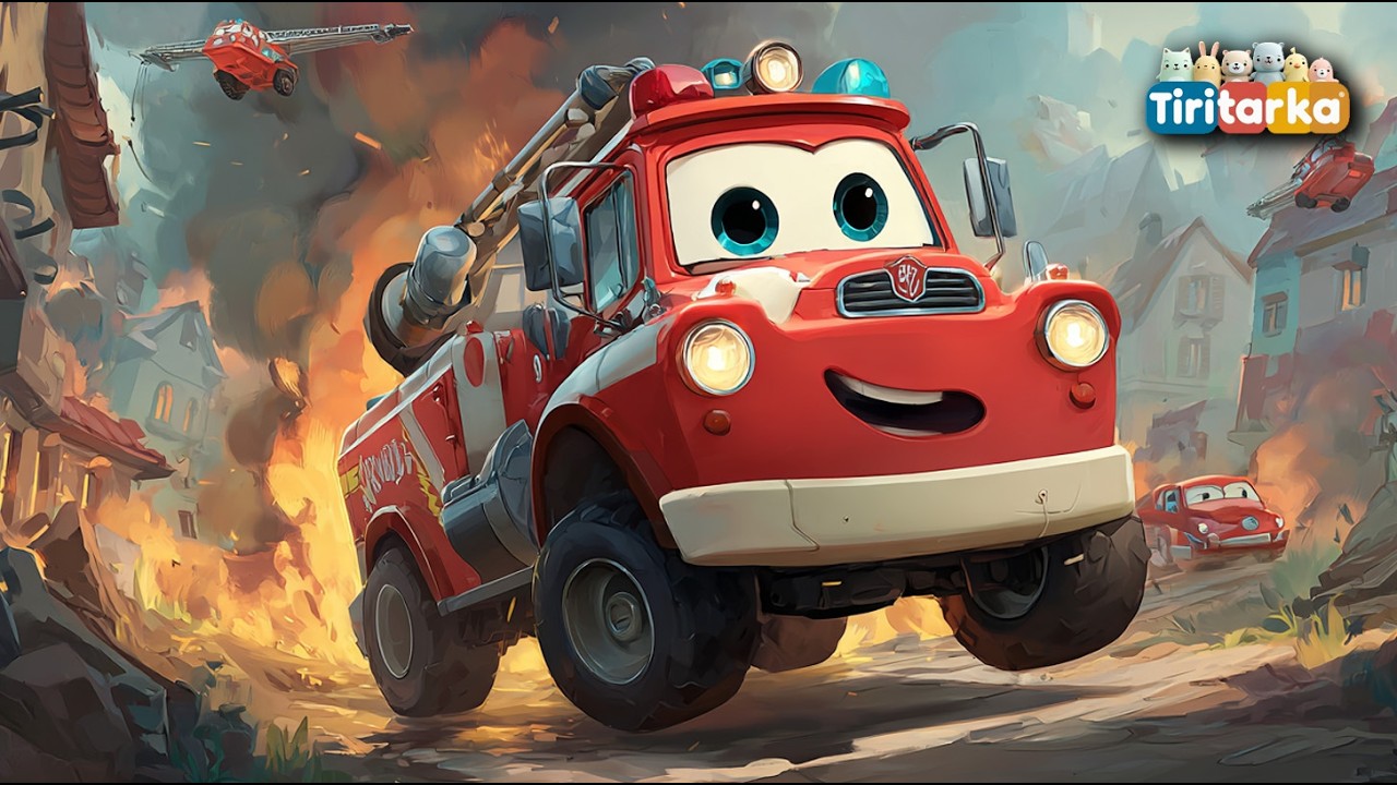 Tűzoltó Autó 🚒 | „Tűz van, tűz van, oltsuk el!” | Vidám tűzoltós gyerekdal kicsiknek