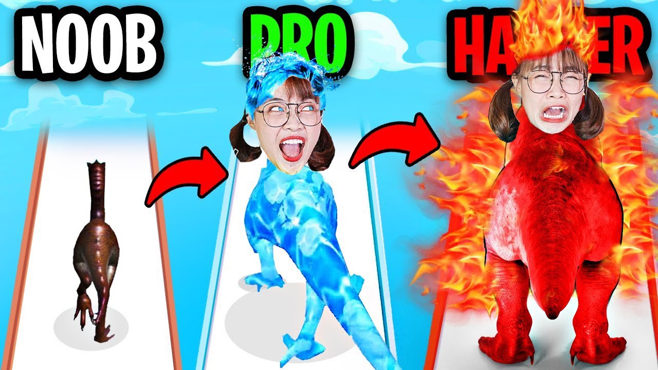 Hà Sam Nuôi Khủng Long Nóng Và Lạnh Để Đi Chiến Đấu Với Các Con Khủng Long Nguy Hiểm - Dino Run 3D