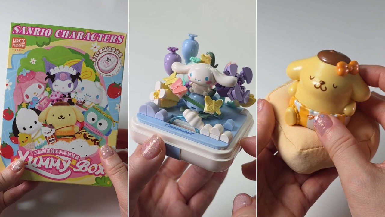 Sanrio Blind Box Unboxing 🎀🎁 | Satisfying ASMR Compilation (No Talking) / 산리오 랜덤박스 모음
