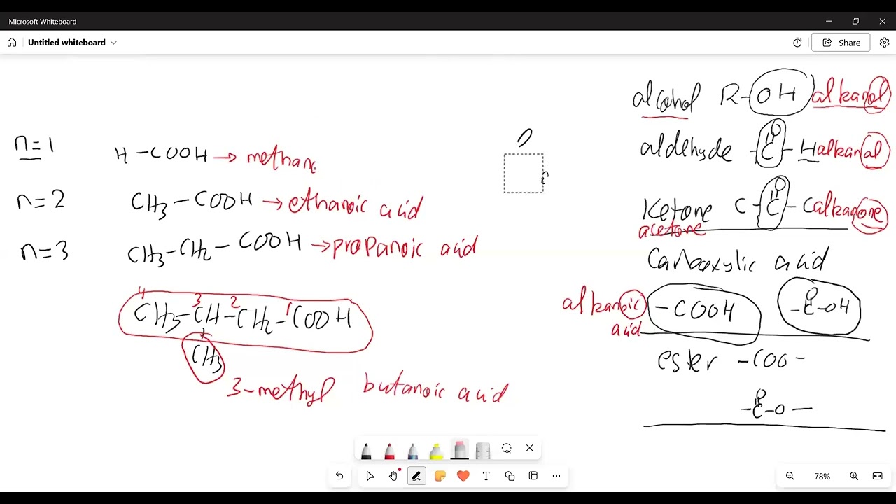 carboxylic acid and ester 1