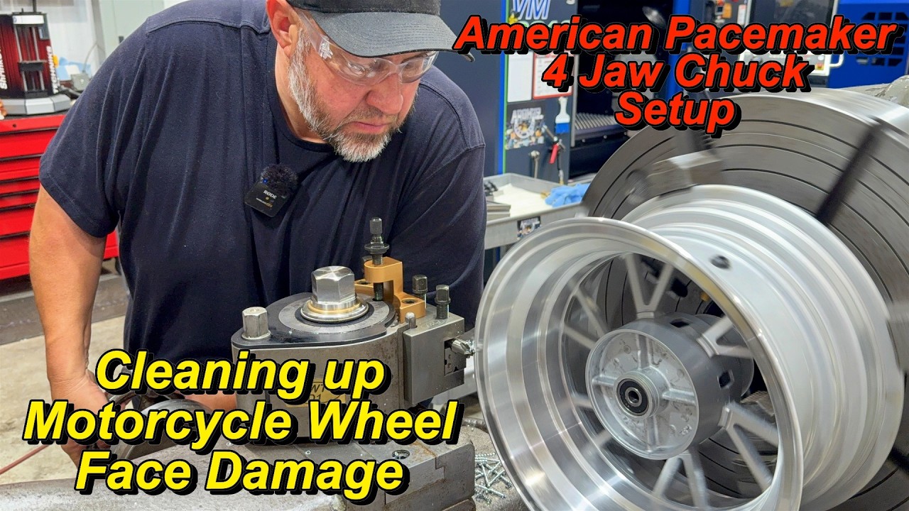 Токарная обработка колеса Honda Grom на станке American Pacemaker