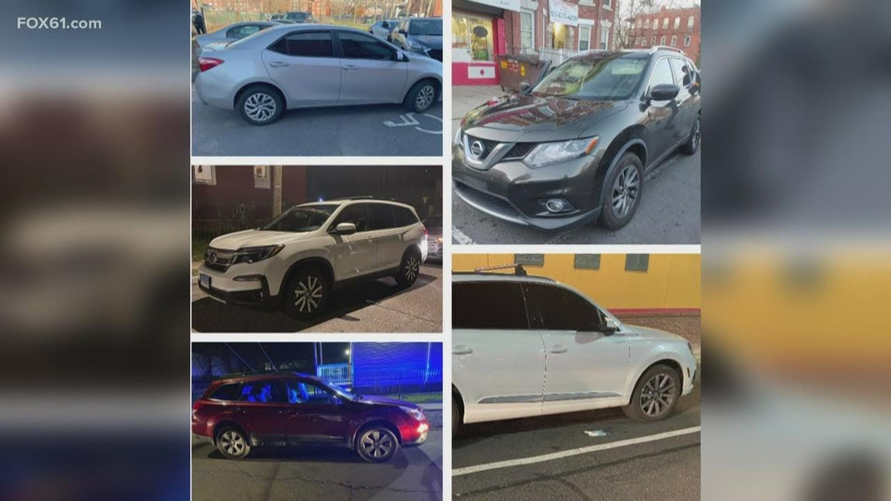 Hartford police recover 5 stolen cars in 9 hours