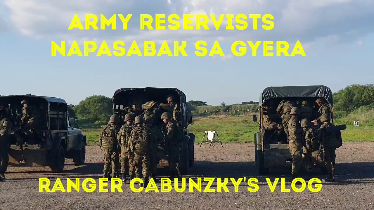 MGA ARMY RESERVISTS ISINABAK SA GYERA