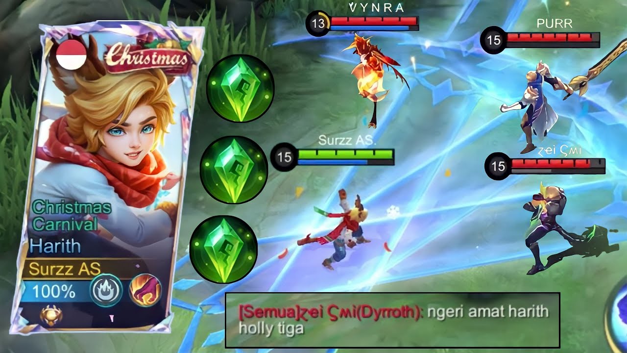 JANGAN DI COBA HARITH BUILD 3X HOLY CRYSTAL ! GIMANA DAMAGE NYA ?! HARITH TOP 1 GLOBAL - MLBB