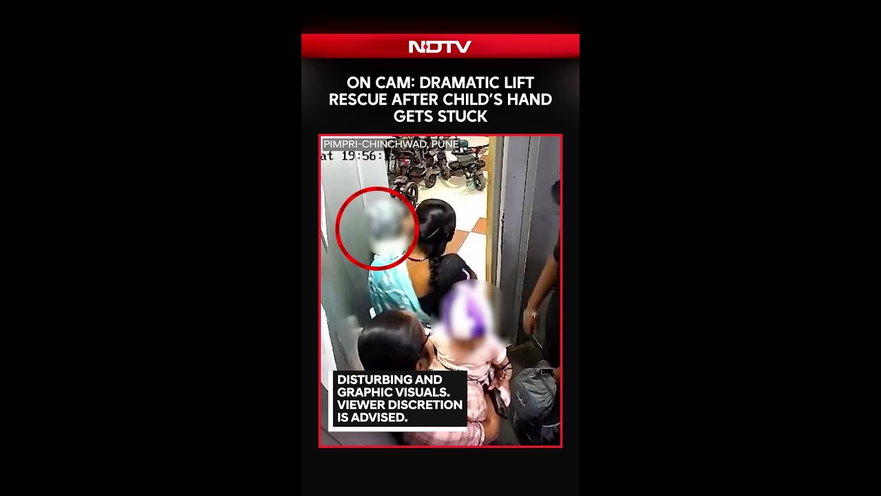 Pune News | On Camera: Dramatic Lift Rescue After Child&rsquo;s Hand Gets Stuck In Pune