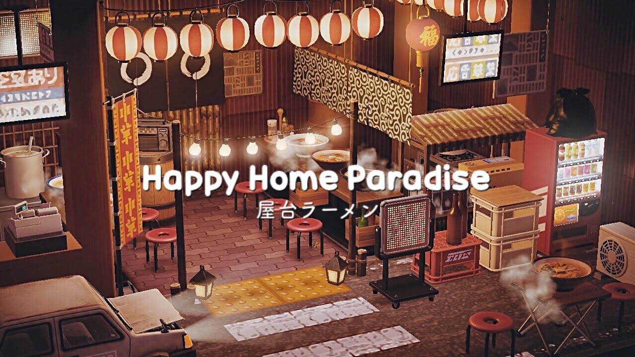 ラーメン屋台 | Ramen Shop / restaurant | Happy Home Paradise | Animal Crossing New Horizons | ハッピーホームパラダイス