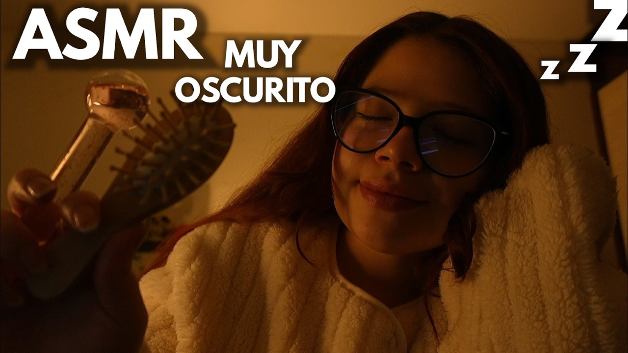 Asmr💆🏻&zwj;♀️en LA OSCURIDAD TE HAGO Suave MASAJE y peinado 😴asmr con LLUVIA para DORMIR☔