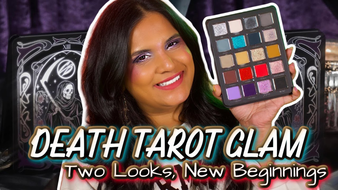 Палитра теней для век Cosmic Beauty Death Tarot | Образцы, 2 образа и вдохновение для нового сезона