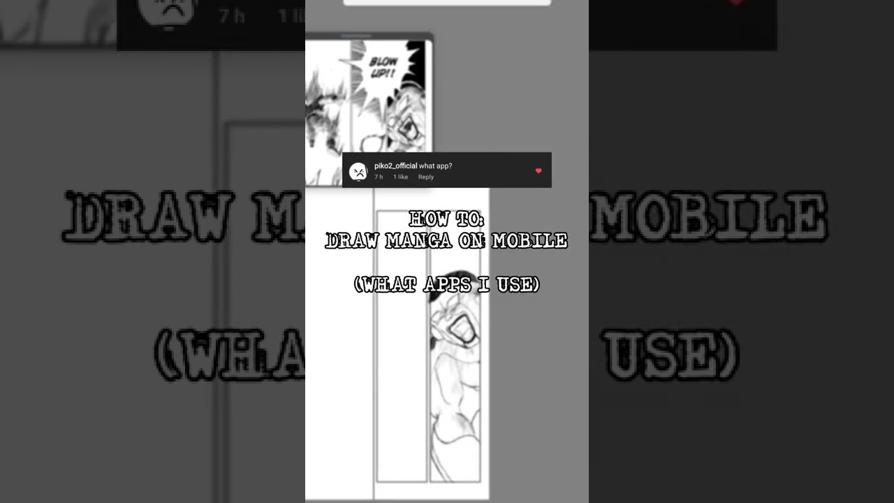 HOW TO: draw manga on mobile phone - apps you can use! #mangaka #mangadraw