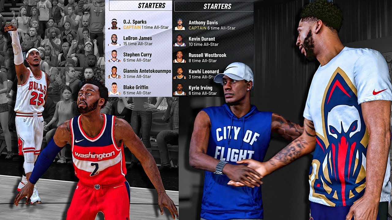 NBA All Star Team Draft vs Anthony Davis • Curry & Lebron Join Forces !?! NBA 2k19 MyCareer #12