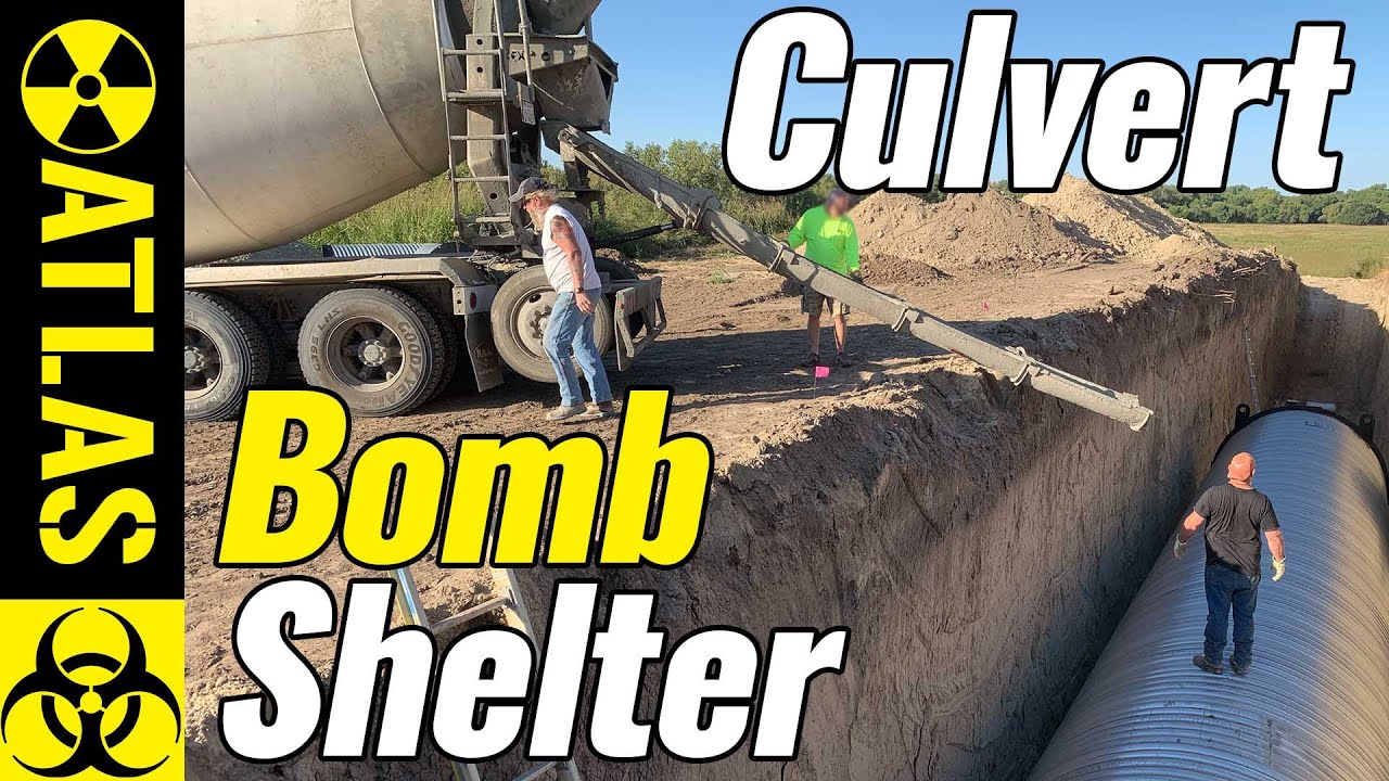 See How 5 Men Installed A Big 10' x 50' Culvert Bomb Shelter In 3 Days