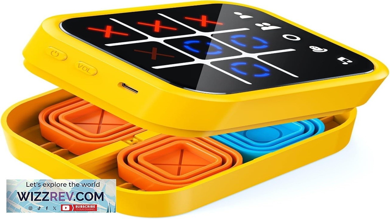 Rechargeable Tic Tac Toe Game Box Upgraded 5 Fun Brain and Memory