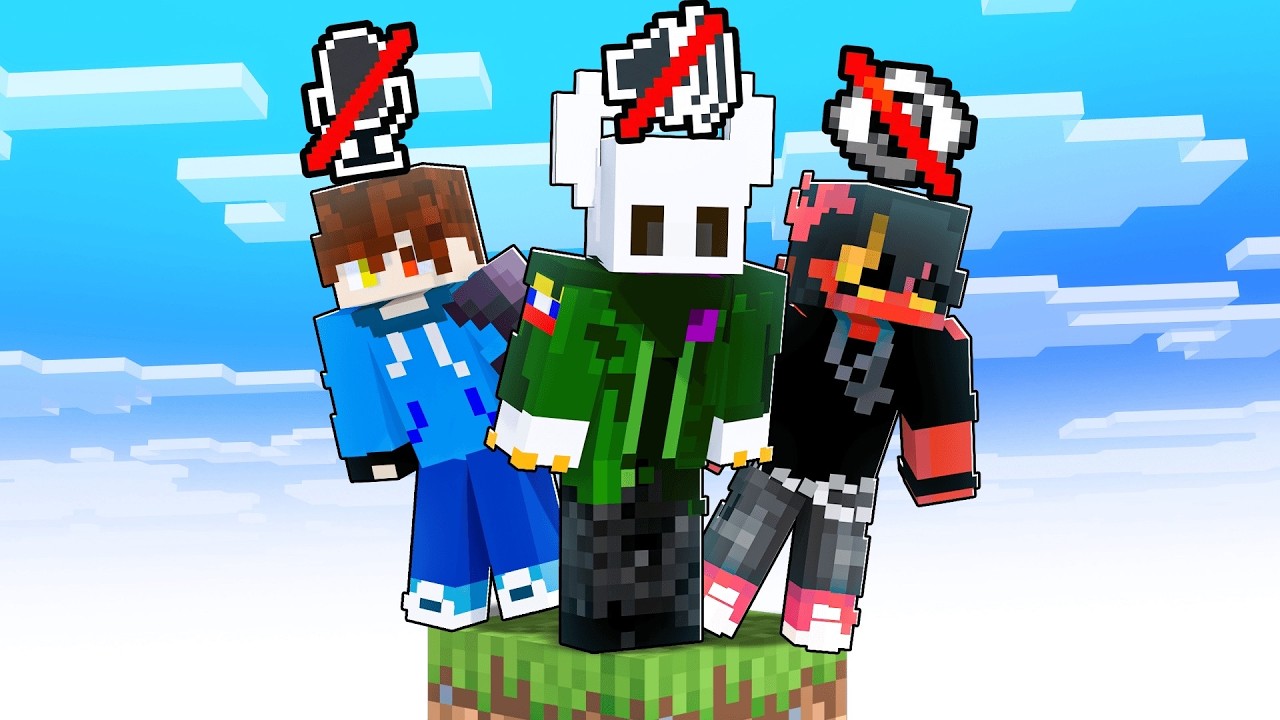 Somos CIEGO SORDO Y MUDO en UN BLOQUE en MINECRAFT