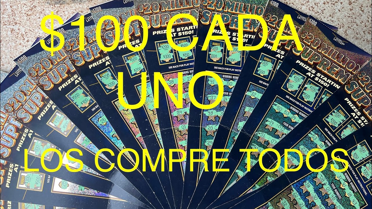 FULL PACK ! $20 MILLION SUPREME !    El ticket más caro de scratch del mundo mundial jaja 😜