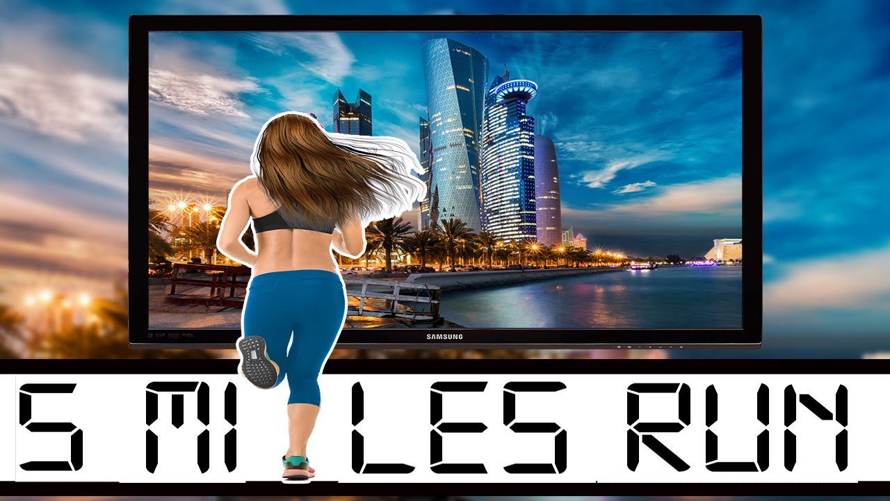 5 Miles Run along the Corniche in Doha - Qatar with Callout