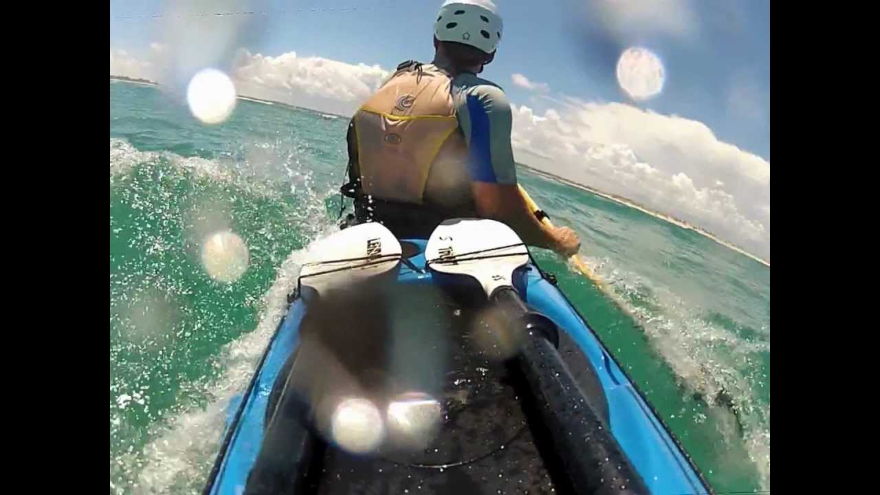 sea kayaking Rich's Inlet Figure 8 Island NC Nigel Foster Legend Black Magic