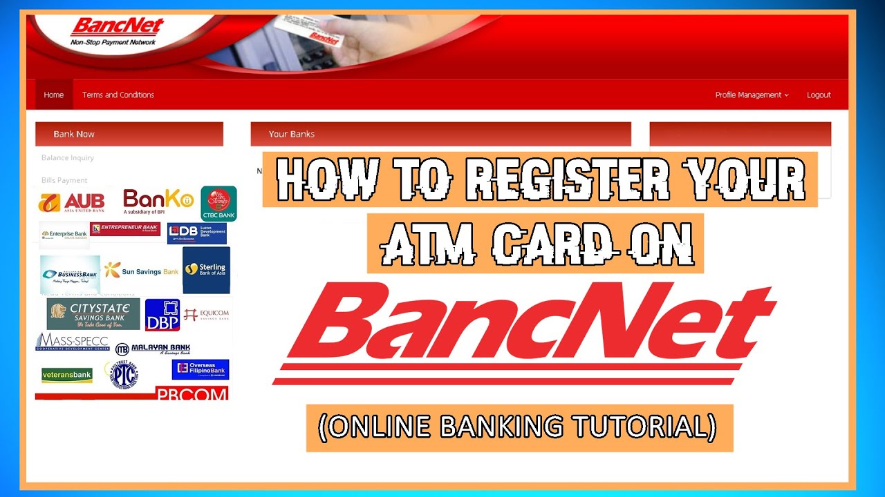 HOW TO REGISTER YOUR ATM CARD ON BANCNET | ONLINE BANKING TUTORIAL