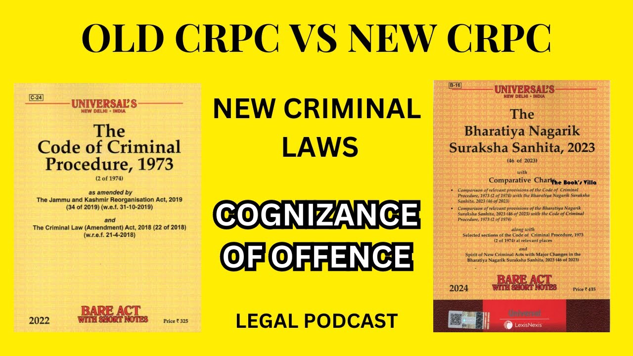 OLD CRPC vs NEW CRPC - Cognizance - Hearing of Accused