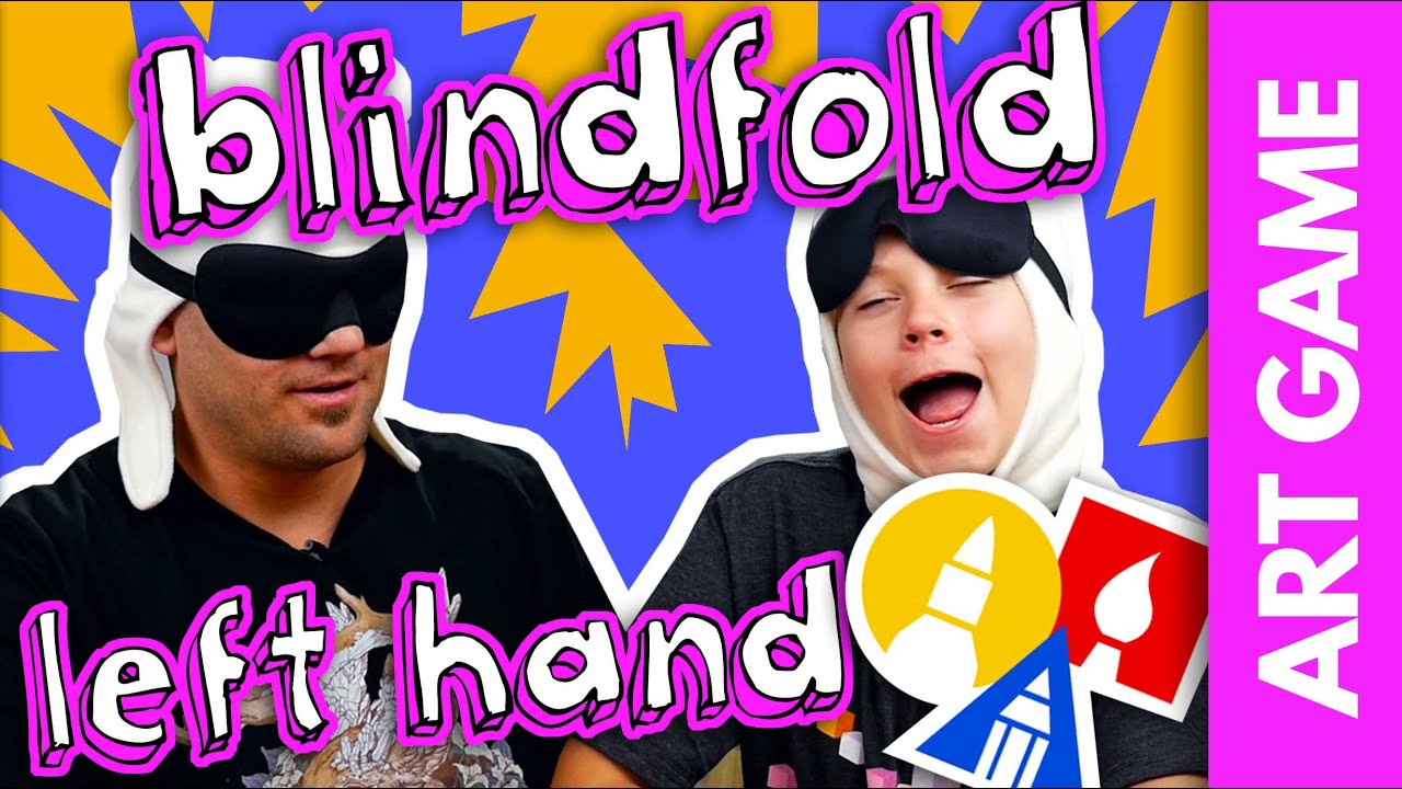 Left-Handed Blindfolded Drawing Challenge + Spotlight!