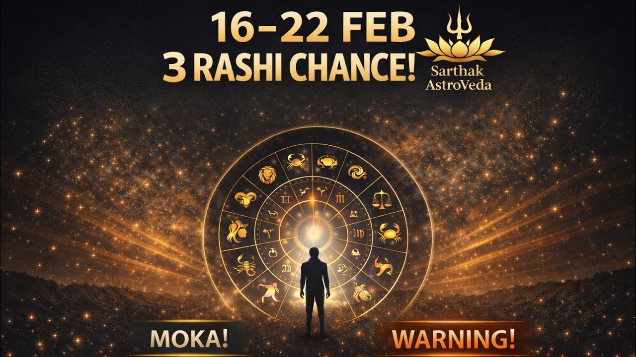 Weekly Rashifal 16–22 Feb 2026 | 3 राशियों को बड़ा मौका, 3 को कड़ी चेतावनी! | All 12 Signs