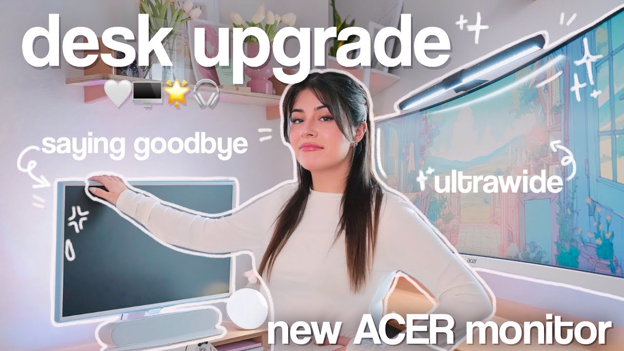 ОБНОВЛЕНИЕ настольной техники 🖥️✨ Добавляю монитор ACER Nitro XZ306C на свой уютный рабочий стол ...