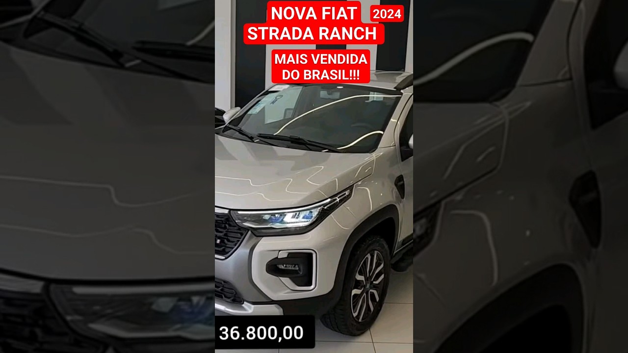 NOVA FIAT STRADA RANCH 2024 VERS&Atilde;O TOP 1.0 TURBO |A PICAPE MAIS VENDIDA DO BRASIL!!!