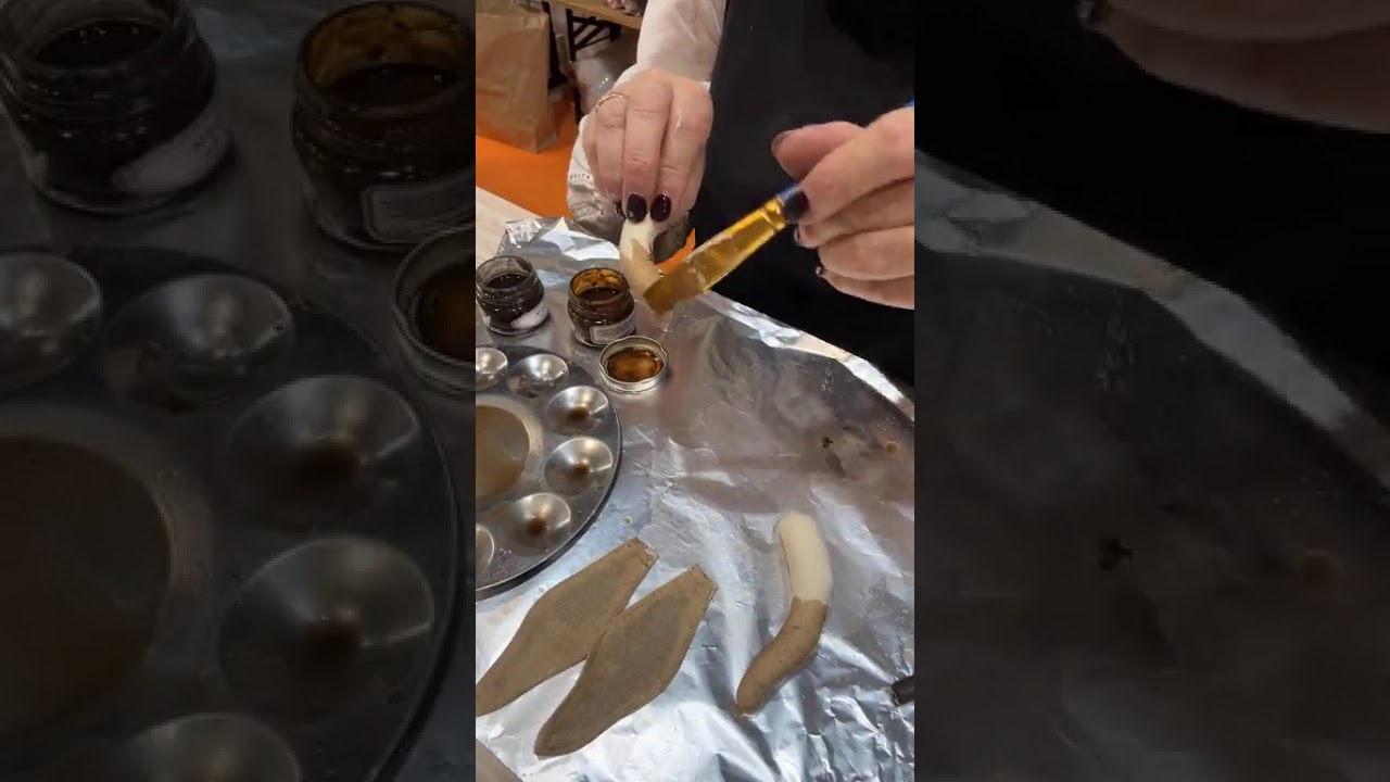 Tutorial: come dipingere un coniglio con piccoli dettagli. Nel video spiegazione dei materiali usati