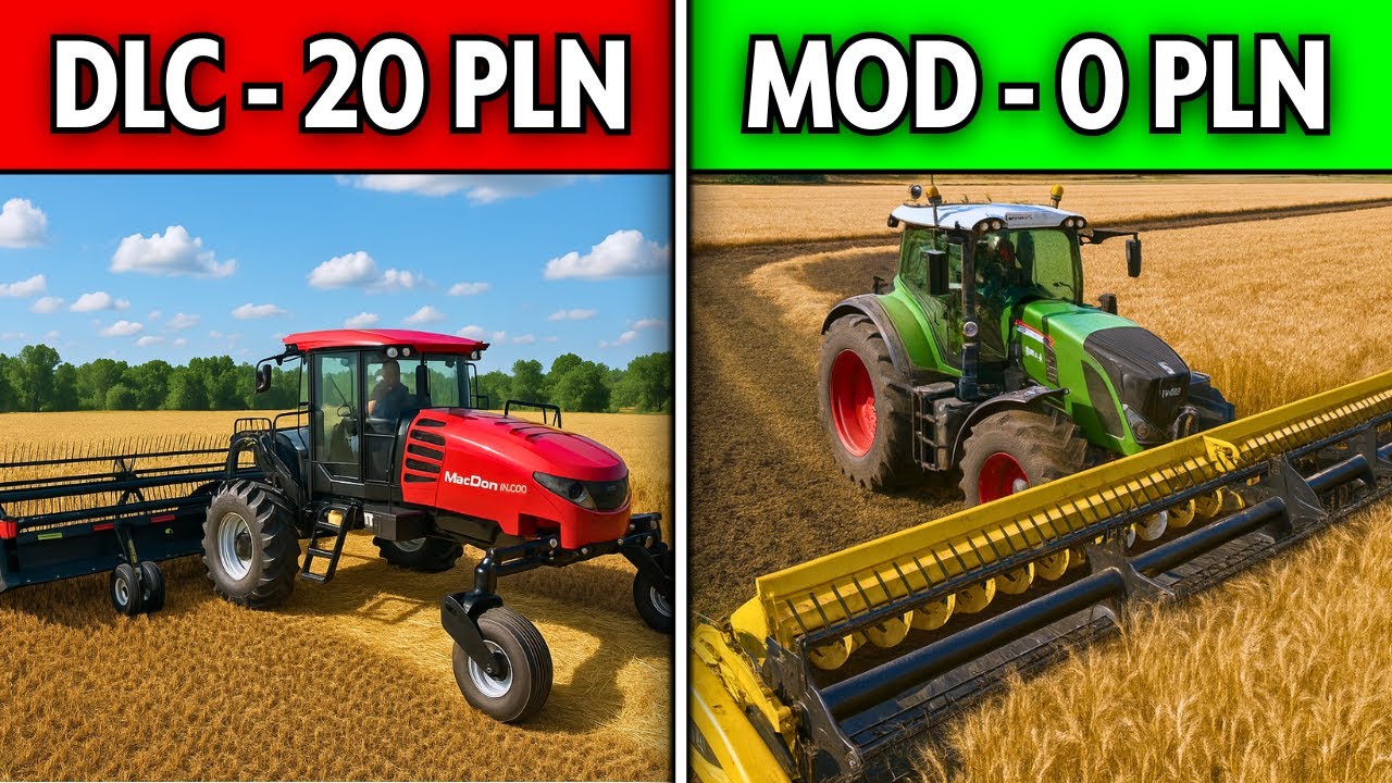 Darmowy zamiennik DLC w Farming Simulator 25 - Tractor Swathing PORADNIK