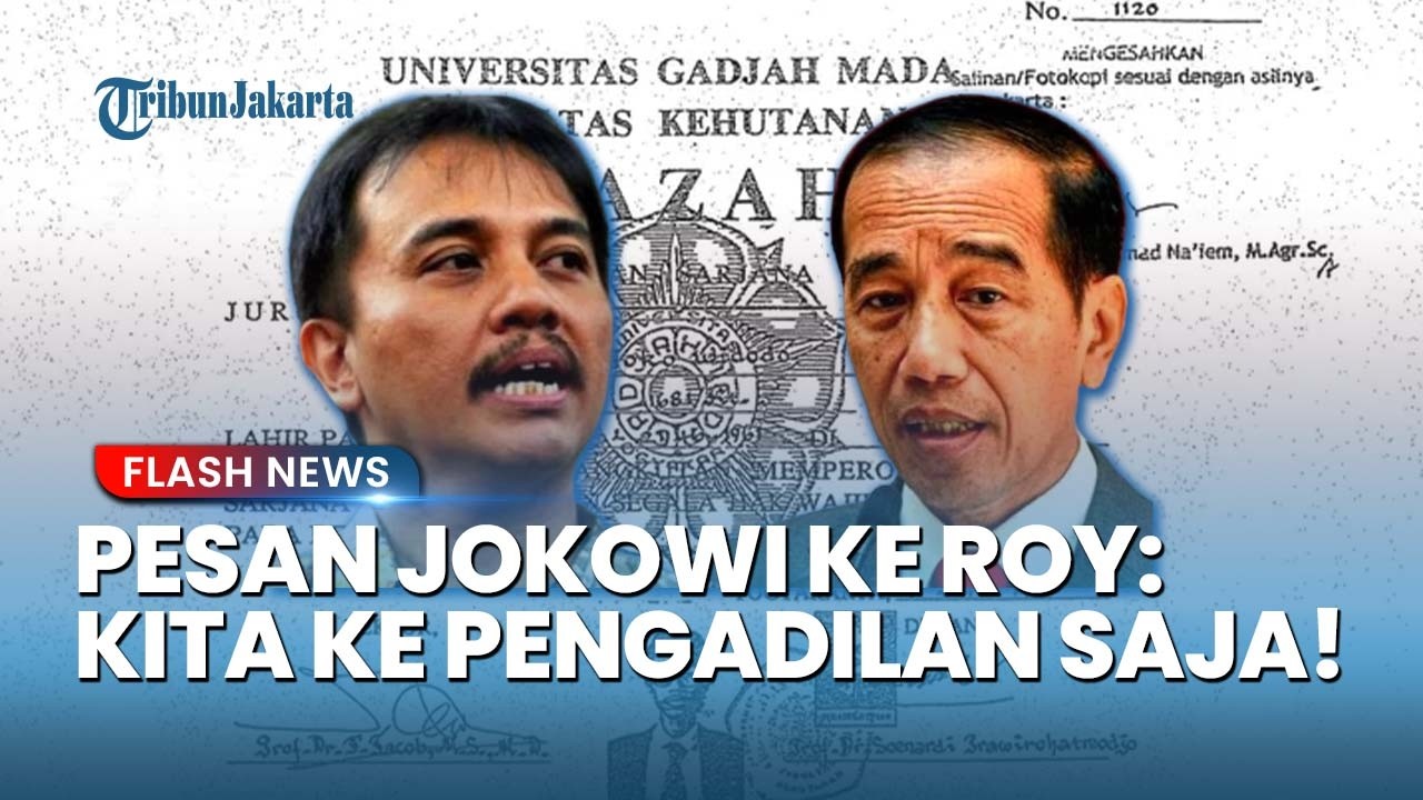 Jokowi Menantang! Siap Buka-Bukaan soal Keaslian Ijazah dan Ajak Roy Suryo Bertarung di Pengadilan