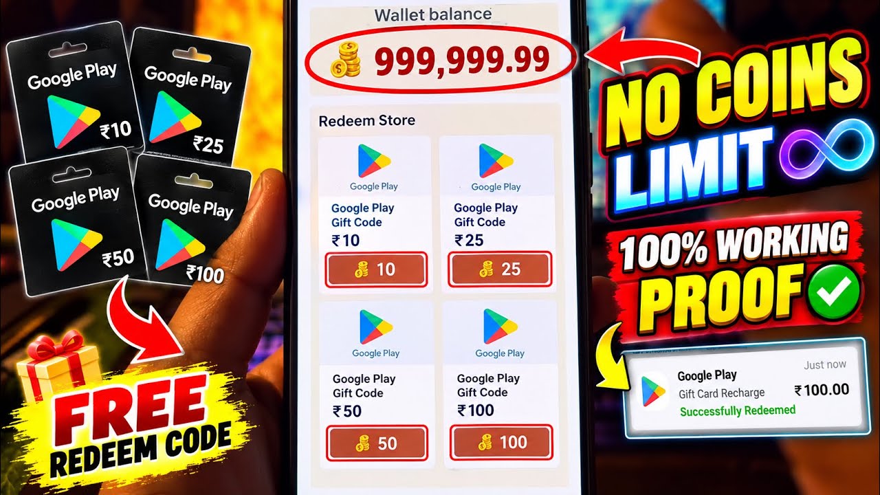 How to Get Google Play Redeem Codes? How to get Free redeem code 🔥