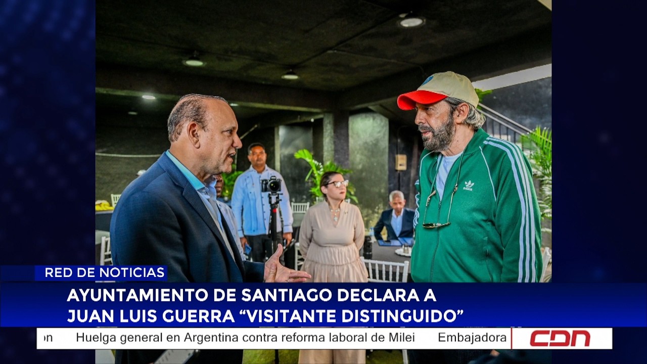 Ayuntamiento de Santiago declara a Juan Luis Guerra “Visitante Distinguido”